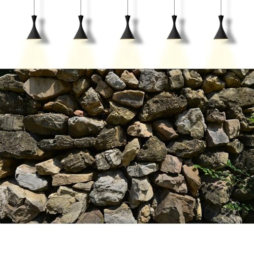 Rock Aquarium Background Natural Stone Fish Tank Background Rocky Glass Terrarium Background Stone Wall with Sunray Aquarium Background Rock Stone Reptile Habitat Background Poster 24x12in - color: Warm Brown, size: 24(W)x12(H)inches/ 60(W)*30cm(H)