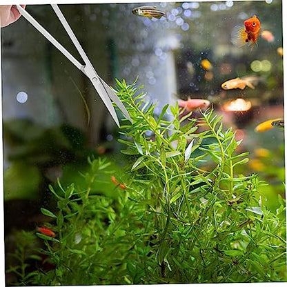 COLLBATH 1set Portable Aquarium Scissors Scraper Tool Multi-function Aquatic Plant Manipulation Resistant for Fish Tank Care - size: 31.50X7.00X1.00CM