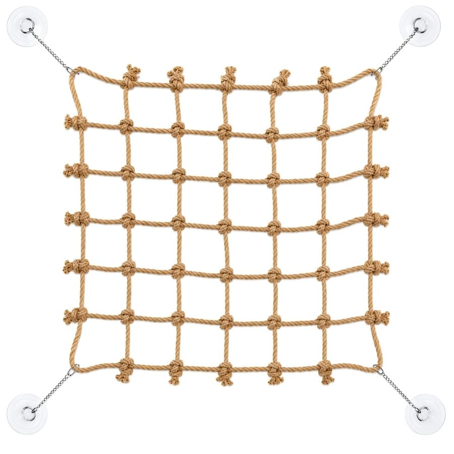 Snake Climbing Net, Natural Jute Rope Decor, Snake Tank Supplies, Reptile Hammock for Terrarium, Geckos, Bearded Dragons