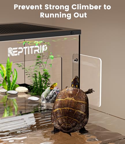 Turtle Basking Platform for 10-13 Inchs Wide Aquariums - Last Long Stainless Steel Supports & Mesh, Non-Slip Ramp for Aquatic Turtles, Turtle Tank Accessories(Large) - size: Fit 10-13 Inchs Wide
