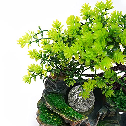 Gdrasuya10 Waterfountain Indoors Rockery Fountain Goldfish Waterfall Desktop Rockery Fountain Waterfall Water Sound Ornament - color: Style 8