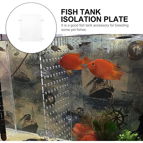 Mipcase Fish Tank Divider Fish Tank Separator with Suction Cup Acrylic Aquarium Divider for Aquarium Tank