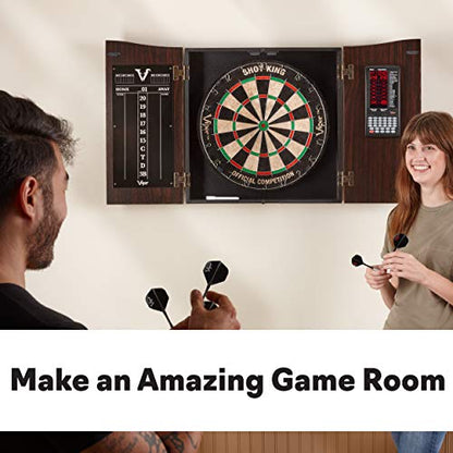 Deluxe Dartboard Cabinet with Integrated Pro Score and Cricket Scoreboard - style: Standard
