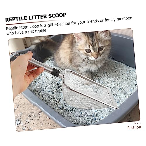 Reptile Litter Scoop Litter Shovel for Reptile Waste Ergonomic Design for Easy Cleaning Capacity Fine Mesh for Efficient Waste Removal for Pet Owners
