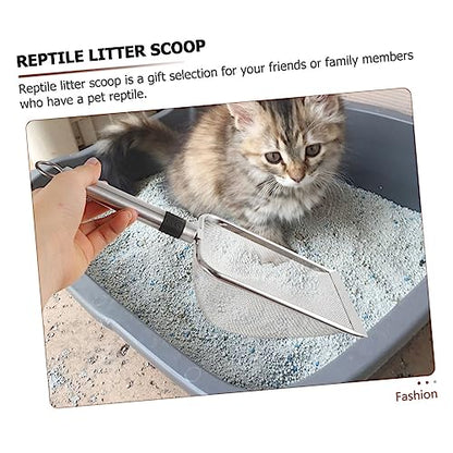Reptile Litter Scoop Litter Shovel for Reptile Waste Ergonomic Design for Easy Cleaning Capacity Fine Mesh for Efficient Waste Removal for Pet Owners