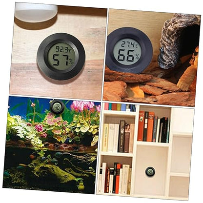 Kisangel 14pcs Mini Digital Hygrometer and Thermometer for Reptile Tanks Accurate Humidity and Temperature Gauge for Terrariums Incubators and Indoor Use Compact and Portable