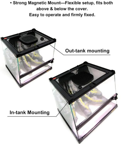 Reptile Terrarium LED UVA UVB Light with App Control for Desert and Tropical Habitats, ZL U1