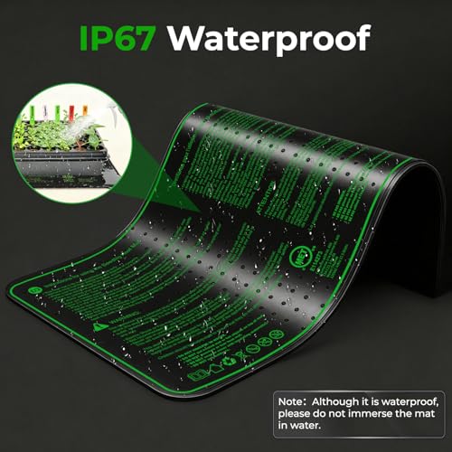 Seedling Heat Mat - KOKOPRO Durable Waterproof Heat mat for Plants Warm Hydroponic Heating Pad for Indoor Home Gardening Seed Starter 10" x 20.75" - color: 1-Pack 10''x20.75''