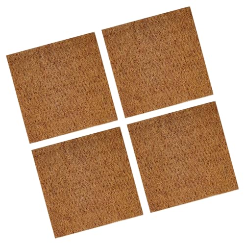 of 4 Natural Coconuts Fiber Reptiles Carpet for Tortoises and Lizards Terrariums Bedding Mat Substrate Liner Tortoises Bedding - size: L