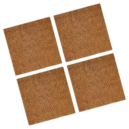 of 4 Natural Coconuts Fiber Reptiles Carpet for Tortoises and Lizards Terrariums Bedding Mat Substrate Liner Tortoises Bedding - size: L