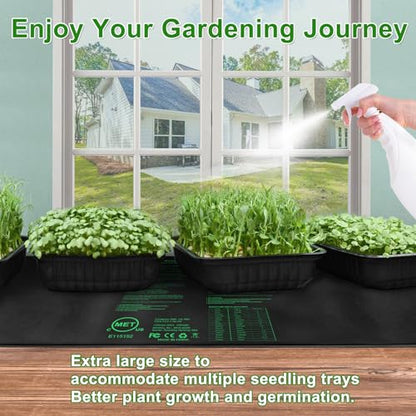 Seedling Heat Mat,20"x20.75" Heat mats for Seed Starting,Waterproof Plant Heating Mat Heating Pad for Seed Germination,Hydroponic Heating Pad Seed Starter - size: 48"x20.75" 1pack