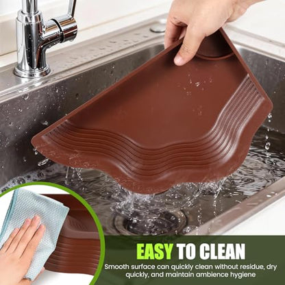 3 Pcs Tortoise Water Bowl with Ramp, Reptile Food Water Bowl Turtle Pool, Tortoise Bathing Pool Turtle Soaking Dish Aquarium Habitat Accessories(trumpet-3-brown Plus Green) - color: trumpet-3-brown plus green
