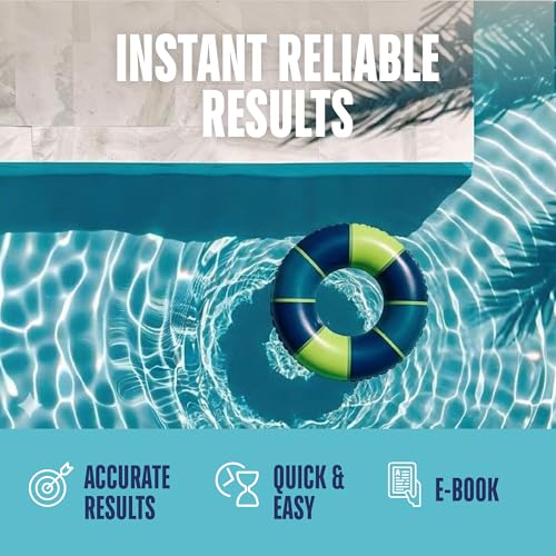 Pool Test Strips for Pools and Spas - 7 in 1 Water Test 100 Pack | Includes 100 pool test strips that measure chlorine, bromine, pH, alkalinity, hardness and cyanuric acid in 30 seconds. - style: 100 STRIPS - 7 IN 1 POOL TEST STRIPS