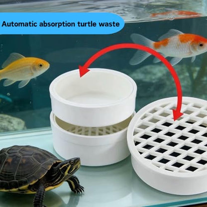 Turtle Tank Poop Collector, Easy-Clean Aquarium Waste Collector, Reusable Debris Cleaning Tool Plastic Aquarium Maintenance Tool (Small) - size: Small
