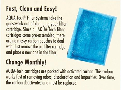 Aqua-Tech EZ-Change Aquarium Replacement Filter Cartridge EZ #3 - 6 Count - size: EZ Change # 3 - 6-pack