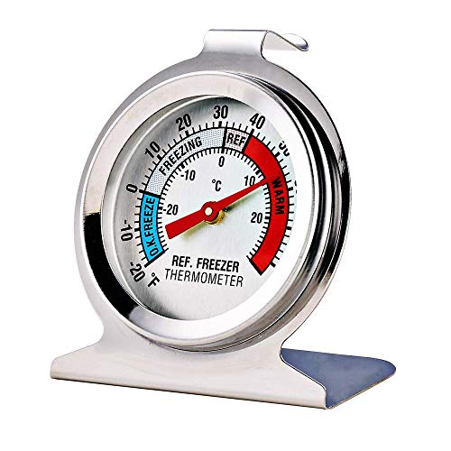 12 Pack Refrigerator Freezer Thermometer Large Dial Analog Thermometer