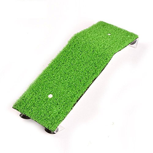 Saim Turtle Basking Platform Acrylic Reptile Ramp with Fake Grass Resting Terrace for Aquatic Turtles, Frogs, Newts, Salamanders and Axolotls - Small - color: Small: 8.7inch Lenght