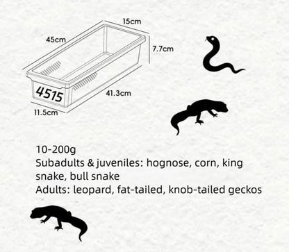 8-Tier Reptile Tank System with Heating Pad & Lockable Wheels, Stackable Reptile Breeding Rack for Hatchling Geckos, Ball Pythons, Frogs, Tarantulas & Juvenile Reptiles