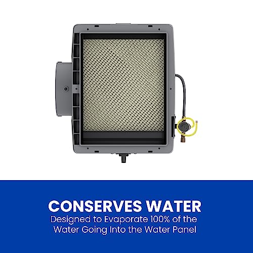AprilAire 400M 17-gal. Whole-House Evaporative Humidifier with Manual Control for up to 5,000 sq. ft. + AprilAire Model 5843 Humidifier Installation Kit - style: Humidifier + Install Kit