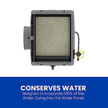 AprilAire 400M 17-gal. Whole-House Evaporative Humidifier with Manual Control for up to 5,000 sq. ft. + AprilAire Model 5843 Humidifier Installation Kit - style: Humidifier + Install Kit