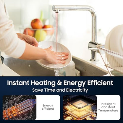 4.0-Gallon Electric Mini Tank Water Heater, 1500W Instant Under Sink Hot Water Heater, Compact Point-of-Use Design for Kitchen, Bathroom, RV, Wall or Floor Mount, Adjustable Temperature - style: 4.0 Gallon