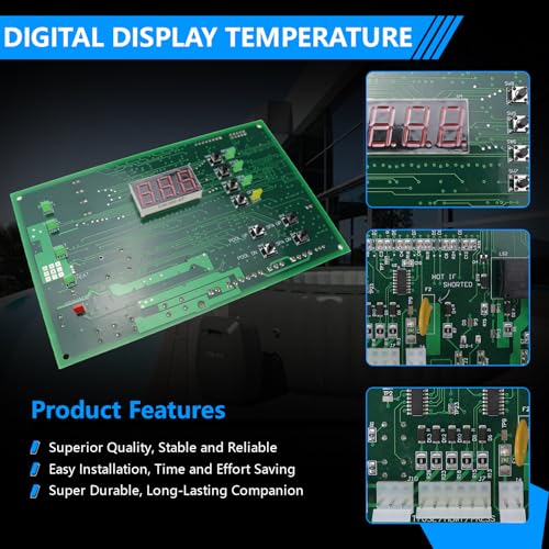 472100 Temperature Controller Circuit Board for Pentair MiniMax NT Series | Pool and Spa Heater, Includes a New Keypad for MiniMax NT LN 200 250 300 400, 2026 Upgraded Digital Display Replacement