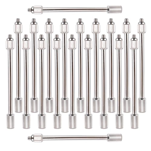 20 Pack Brass Misting Nozzles with Flexible Copper Extensions,10/24 UNC Thread,Outdoor Misting System Components for Garden Cooling & Humidification (3.94Inch) - size: 3.9"