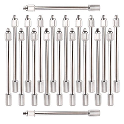 20 Pack Brass Misting Nozzles with Flexible Copper Extensions,10/24 UNC Thread,Outdoor Misting System Components for Garden Cooling & Humidification (3.94Inch) - size: 3.9"