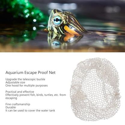 Aquarium Escape Proof Net, Reptile Escape Proof Net Aquarium Screen NetS Clear Mesh Netting Terrarium Netting Cover for Fish Covering (S)