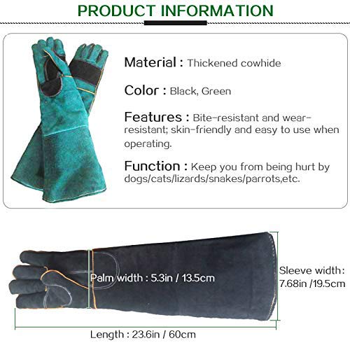 Gloves For Dog Cat Snake Bird Lizard Squirrel Hand Arm Finger Protection Gloves