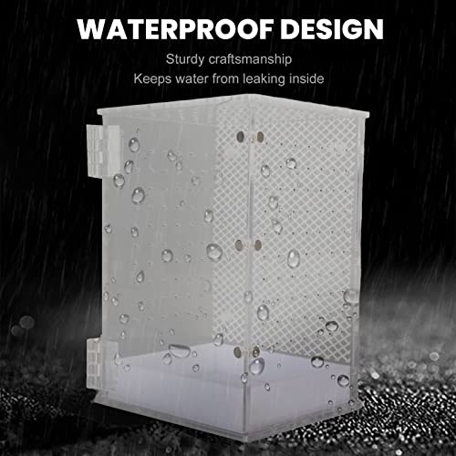Reptile Terrarium Tank Acrylic Highly Transparent Clear Habitat Enclosure with Magnetic Door for Leopard Gecko Snake Frog Tarantula Paludarium (Small) - size: Small