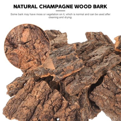 VANZACK 14Pcs Reptile Cork Bark Hideouts Lizard Climbing Bark Reptile Basking Platform Terrarium Decorations for Snakes Geckos Bearded Dragon Tank Accessories