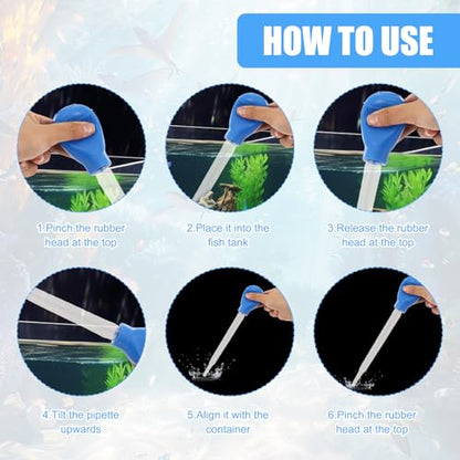 2 Sets Long Pipette for Fish Tank Coral Food Feeder Long Syringe Aquarium Coral Feeding Tube, with Extension Tube, Tweezers, for Reef Roids Aquatic Plant Snake Lizard Axolotls, Fish Tank Accessories