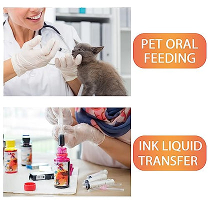 10mL Syringe for Liquid, Food, Oral, Scientific Labs, Measurement, Dispensing, Press-In Adapter, Craft, Big Tip with Cap- 3 Pack 10ml Syringes with tsp & mL Measurement - style: 10 ml-tsp