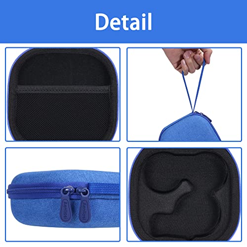 Aenllosi Hard Case for Moonlite Mini Projector Gift Pack fits upto 20 | EVA case construction, Water-resistant design, Dust-resistant design, Smooth zipper access, Carry handle, Case only - color: Blue