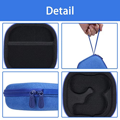 Aenllosi Hard Case for Moonlite Mini Projector Gift Pack fits upto 20 | EVA case construction, Water-resistant design, Dust-resistant design, Smooth zipper access, Carry handle, Case only - color: Blue