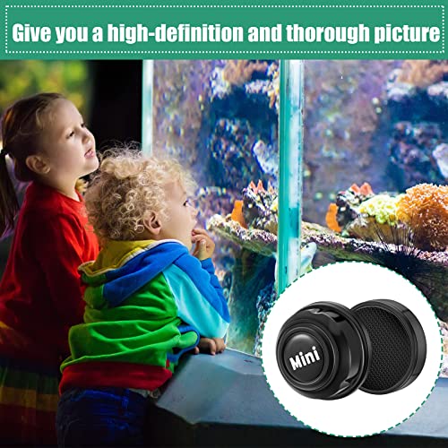 Cunhill 2 Pieces Mini Aquarium Glass Cleaner Magnetic Algae Scraper 1.57 x 1.38 Inch No Scratch Fish Tank Glass Cleaner Magnetic Brush for Thick Fish Tank Glass Acrylic Aquarium(Black)