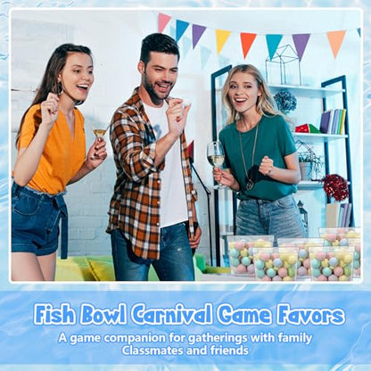 30 Pack 12oz Plastic Fish Bowls with Lids Reptile Terrariums Carrier Cage Hatching Container Rectangle Gold Fish Bowls for Adults Candy Carnival Prizes Centerpieces and Party Decoration