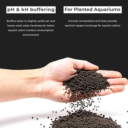 Ultum Nature Systems Controsoil - Freshwater Aqua Soil Substrate for Fish, Shrimp, Live Plant Propagation and Aquascaping - 6.8pH Low Ammonia, Volcanic Ash - Black, Fine (1 Liter) - color: Black - Fine, size: 1 Liter (0.9 kg)