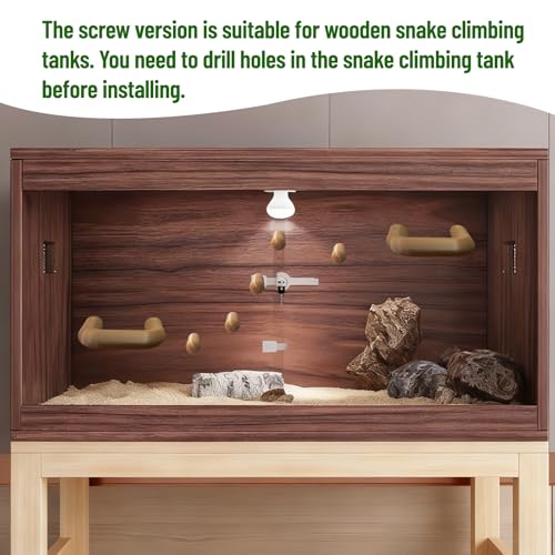 8PCS Pet Snake Climbing Stick Branch,Snake Enclosure Accessories,Snakes Terrarium Habitat Decoration for Ball Python,Cornsnakes,Garter Snakes (Screws)