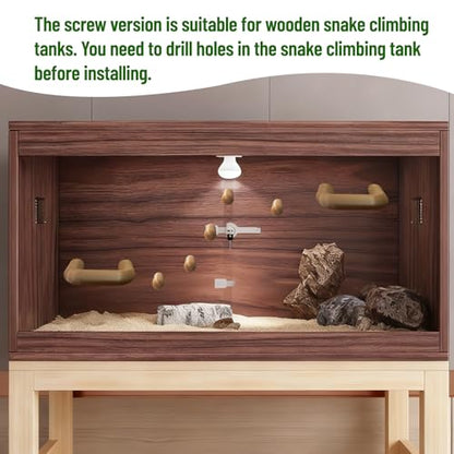 8PCS Pet Snake Climbing Stick Branch,Snake Enclosure Accessories,Snakes Terrarium Habitat Decoration for Ball Python,Cornsnakes,Garter Snakes (Screws)