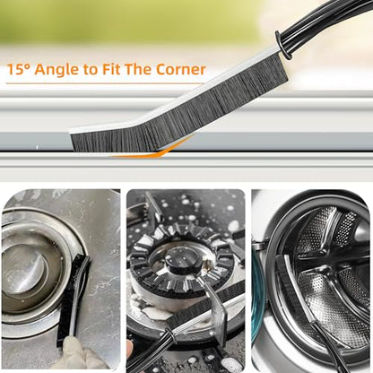 6Pcs Hard-bristled Crevice Cleaning Brush, Multifunctional Thin Gap Scrub Brush, Bathroom Cleaner Tools for Household Use, Kitchen, Window, Toilet, Grout, Faucets, Car - color: 6pcs