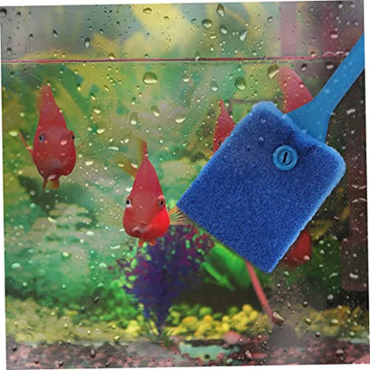 BESPORTBLE Lasting Fish Tank Cleaning Brush Pad Moss Sturdy Construction Comfortable to Hold Handle