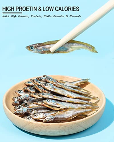 7 OZ Dried River Fish - 100% Natural Food for Turtles, Terrapins, Cats, Reptiles, Large Tropicals,Rodents