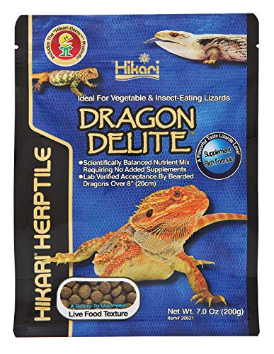 Hikari® Dragon Delite™, Food for Vegetable and Insect-Eating Lizards, 7 oz (200g)