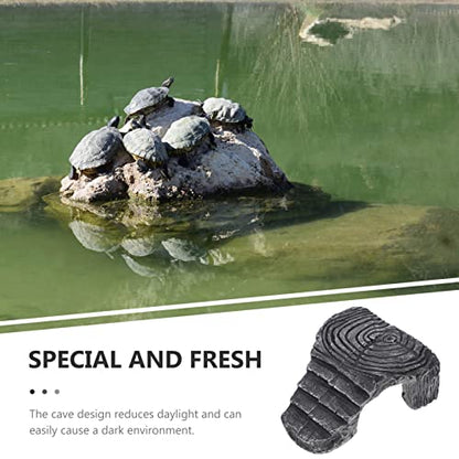 VILLCASE Habitat Basking Rock for Turtles Large Basking Platform Ramp Big Tank Decor Accessories Turtle Shelf Landing Dock for Aquarium