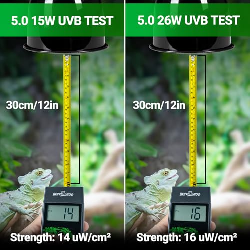 REPTI ZOO UVB Light for Tropical Reptile, 2 Pack 5.0 26W UVA UVB Reptile Light Bulb, UVB Lamp for Crested Gecko Leopard Gecko Frog Toad Snake Chameleon - size: 5.0 26W
