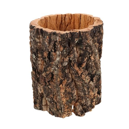 POPETPOP Reptile Hideout Cork Bark: Wood Tree Trunk Climbing Hide Terrarium Decor Shelter Cave for Gecko Lizard Snake Hermit Crab Bearded Dragons Tank Decor, 5. 89 X 4. 91 X 4. 91 Inches - size: 5.89 X 4.91 X 4.91 Inches