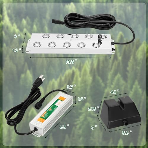 Ultrasonic Mist Maker Fogger 10 Head(8400ml/H),110V 350W Power Water Proof Ultrasonic Mister,Ultrasonic Fogger Humidifier with Float,for Vegetable Preservation,Landscape,Halloween Atmosphere - size: 10 HEAD