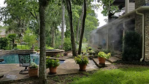 Patio Misting Kit - Made in USA Tubing - 18 Nozzle System (Un-Assembled - 48 Feet 12 Nozzle) - size: Un-Assembled - 48 Feet 12 Nozzle